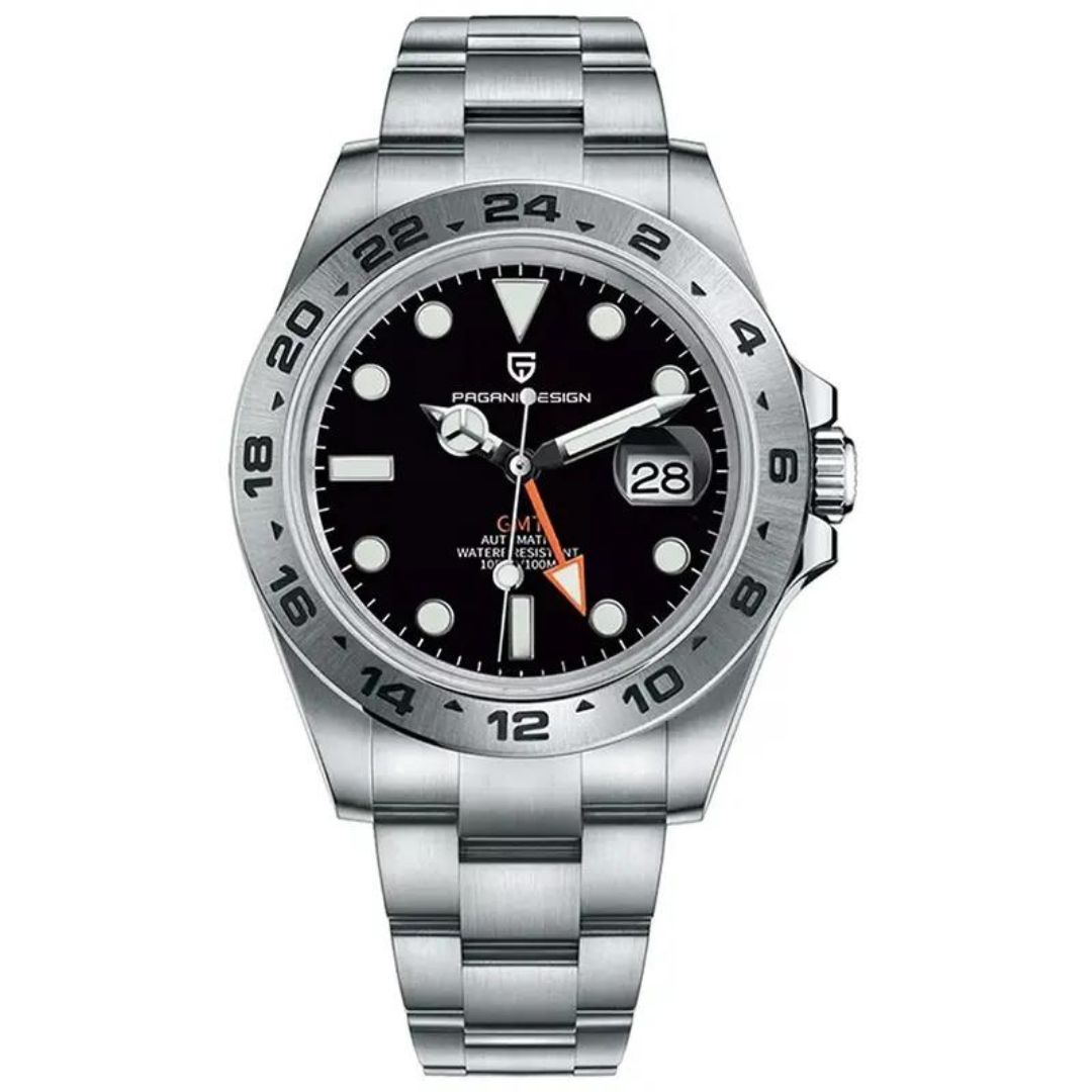 Pagani Design PD-1682 Explorer II GMT Black Dial Men’s Watch